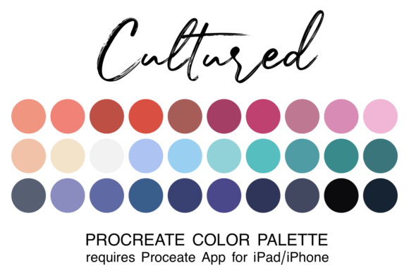 Cultured Procreate Color Palette: A Guide to Sophisticated Artwork