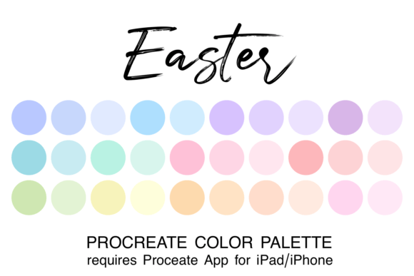Easter Procreate Color Palette: Your Shortcut to Spring Designs