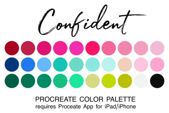 Elevate Your Digital Art with the Confident Procreate Palette