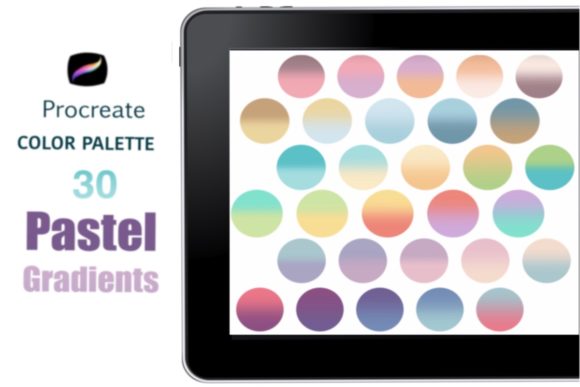 Elevate Your Procreate Art with a Pastel Gradient Palette