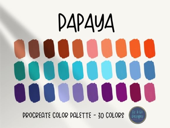 Infuse Your Art with the Papaya Procreate Color Palette