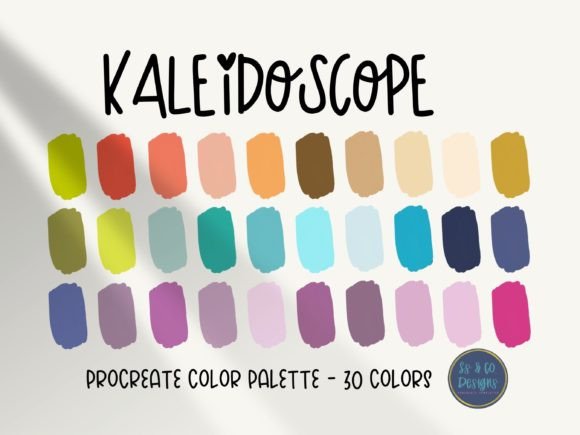 Kaleidoscope Procreate Color Palette: Vibrant Color Harmony