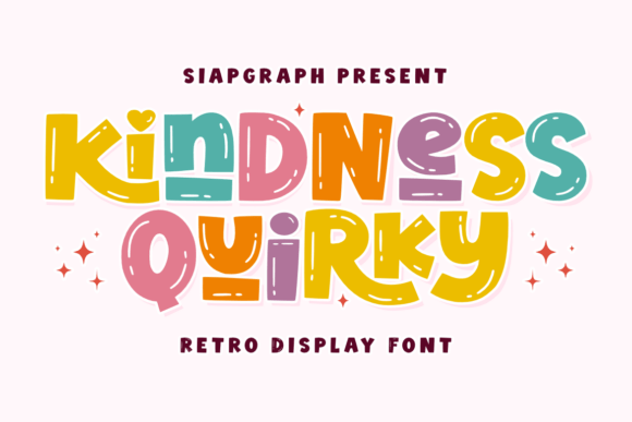 Kindness Quirky: A Retro Font with a Playful Heart