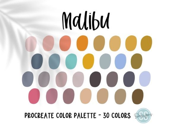 Malibu Procreate Color Palette: Unlock Coastal Creativity