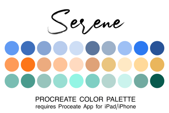 Mastering Calm: The Serene Procreate Color Palette for Artists