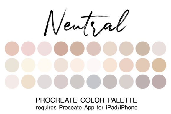 Mastering Procreate with the Neutral Procreate Color Palette