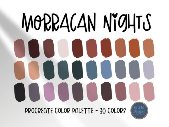 Moroccan Nights Procreate Palette: Capture Desert Dusk