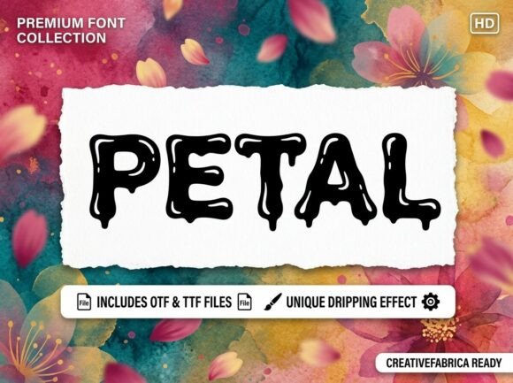 Petal: The Slick-and-Saturated Display Font for Bold Branding