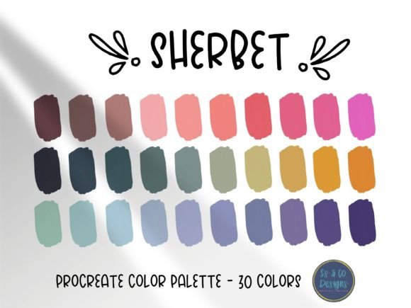 Sherbert Procreate Color Palette: A Guide to Sweet Design