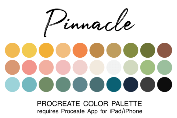 Streamline Your Art with the Pinnacle Procreate Color Palette