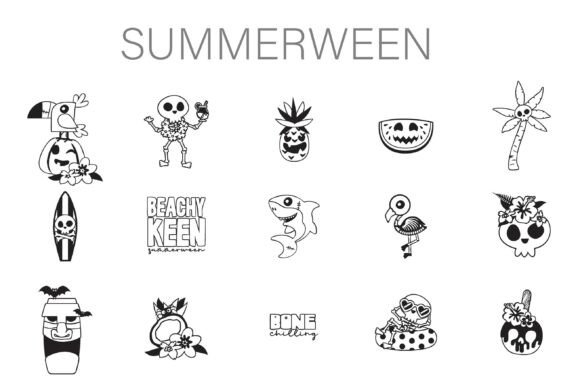 Summerween Dingbats: Where Tropical Vibes Meet Spooky Style