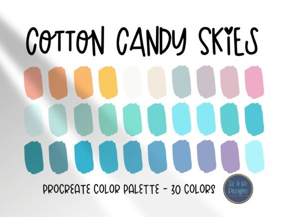 Sweeten Your Digital Art with the Cotton Candy Procreate Palette