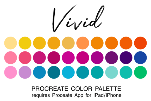 Unleash Your Creativity with the Vivid Procreate Color Palette