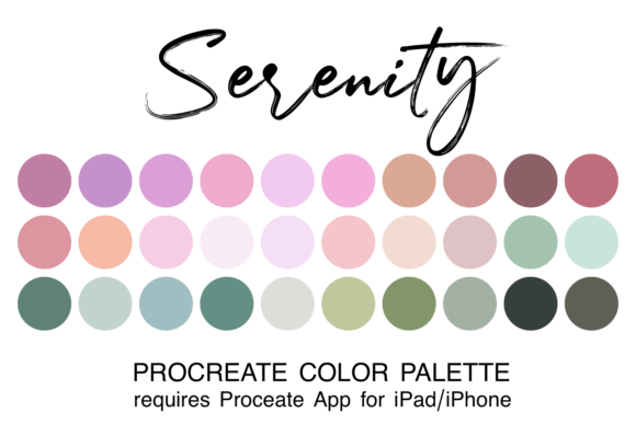Unlock Calm Creativity with the Serenity Procreate Palette