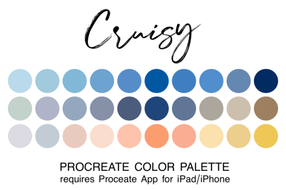 Unlock Effortless Design: The Cruisy Procreate Color Palette