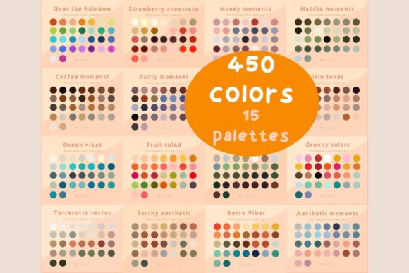 Unlock Endless Color Harmony: The 450 Color Palette Bundle for Procreate
