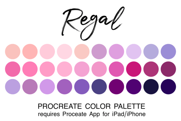 Unlock Royal Creativity with the Regal Procreate Color Palette