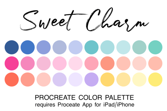 Unlock Whimsy: The Sweet Charm Procreate Color Palette