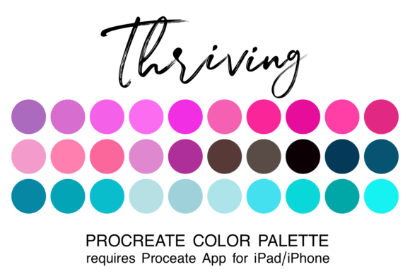 Unlock Your Artistic Flow with the Thriving Procreate Color Palette