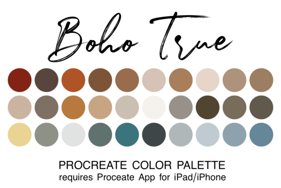 Unlock Your Creative Flow with the Boho True Procreate Color Palette