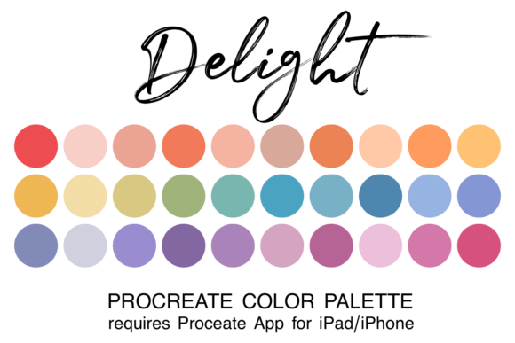 Unlock Your Creative Flow with the Delight Procreate Color Palette