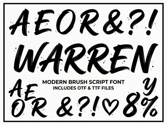 Warren: A Creative Display Font for Headlines