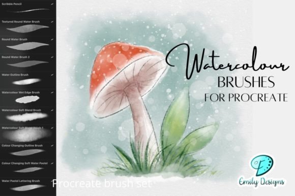 Watercolour Brush Set for Procreate: Authentic Digital Texture